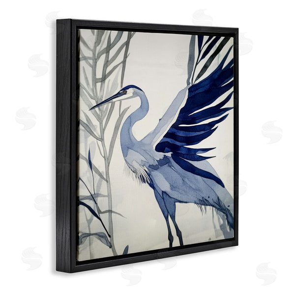 Stupell Industries Mona Grace | Whimsical Blue Heron