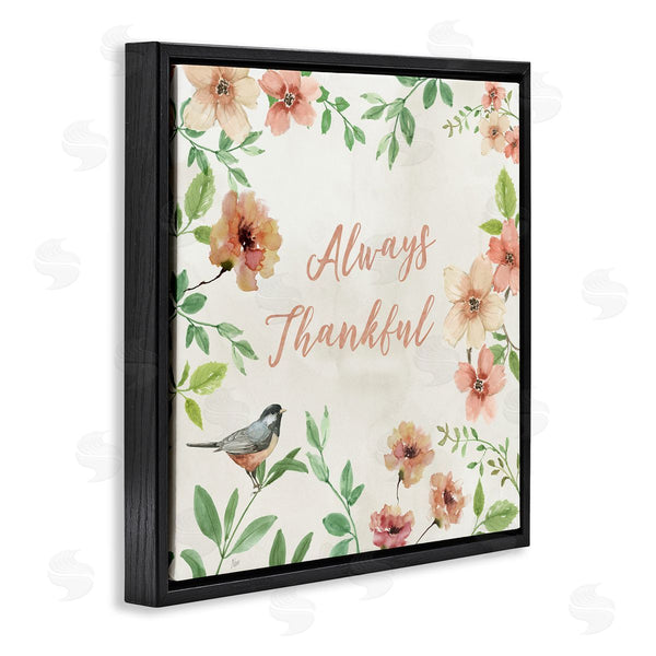 Stupell Industries Nan | Always Thankful Floral