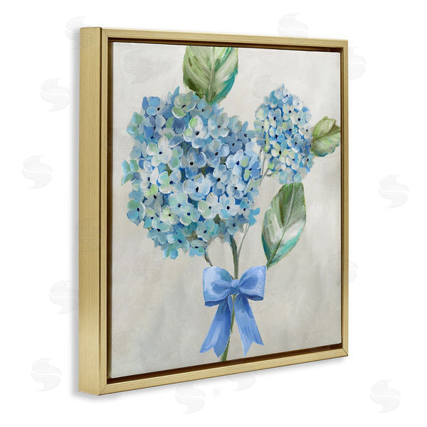 Stupell Industries Nan | Blue Bow Hydrangea Beauty