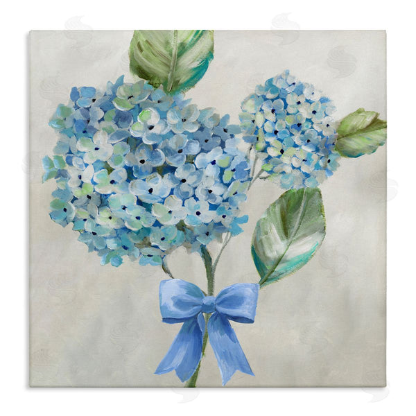 stupell industries Nan | Blue Bow Hydrangea Beauty