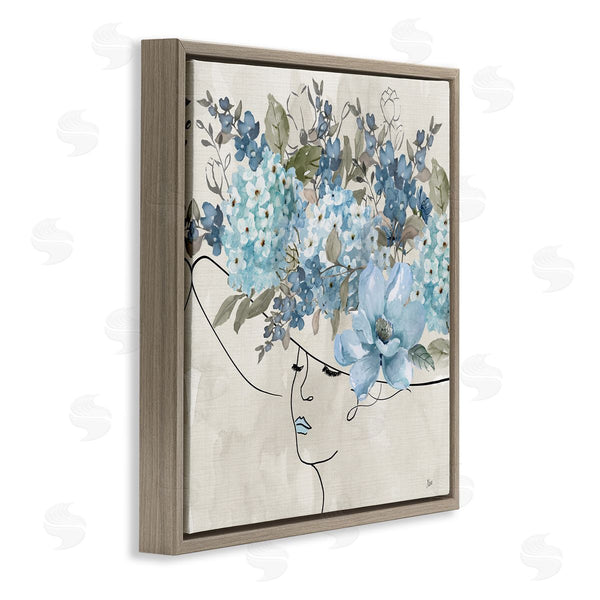 Stupell Industries Nan | Blue Floral Hat