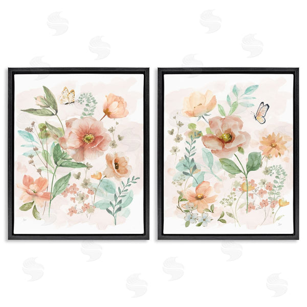 Stupell Industries Nan | Blush Blooms & Butterflies