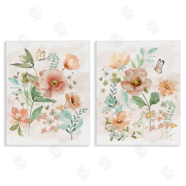 stupell industries Nan | Blush Blooms & Butterflies