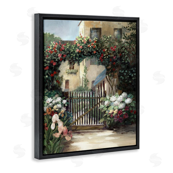 Stupell Industries Nan | Courtyard Gate With Florals