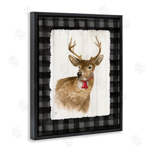 Stupell Industries Nan | Deer With Red Bell