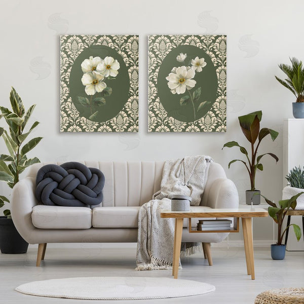 Stupell Industries Nan | Fancy Lace White Florals