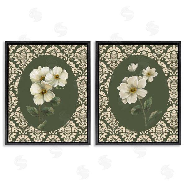 Stupell Industries Nan | Fancy Lace White Florals