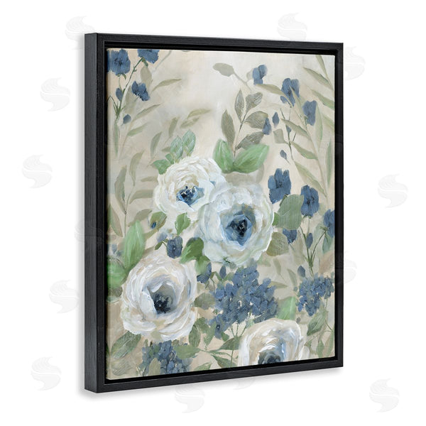 Stupell Industries Nan | Muted Blue & White Blossoms