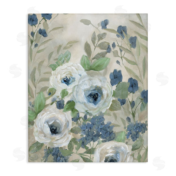 stupell industries Nan | Muted Blue & White Blossoms