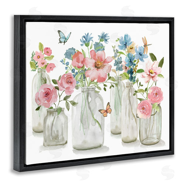 Stupell Industries Nan | Pink & Blue Flowers