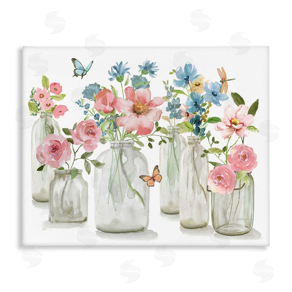 stupell industries Nan | Pink & Blue Flowers