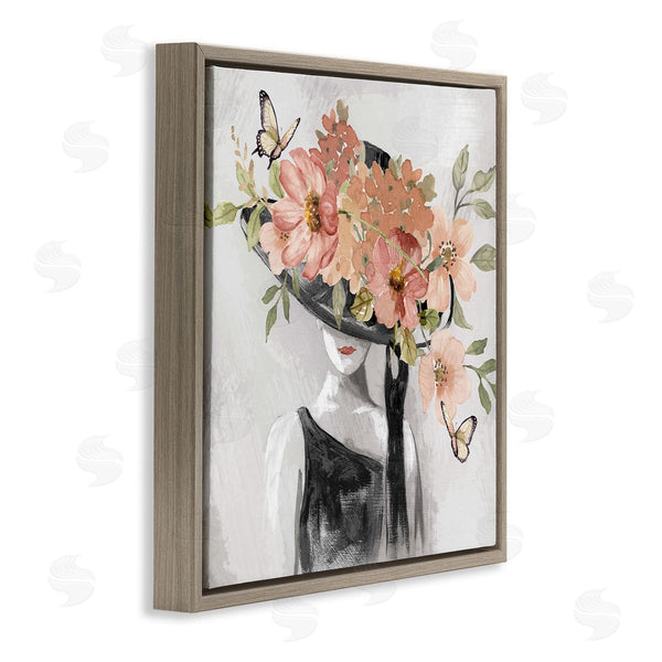 Stupell Industries Nan | Pink Floral Hat Wall Art