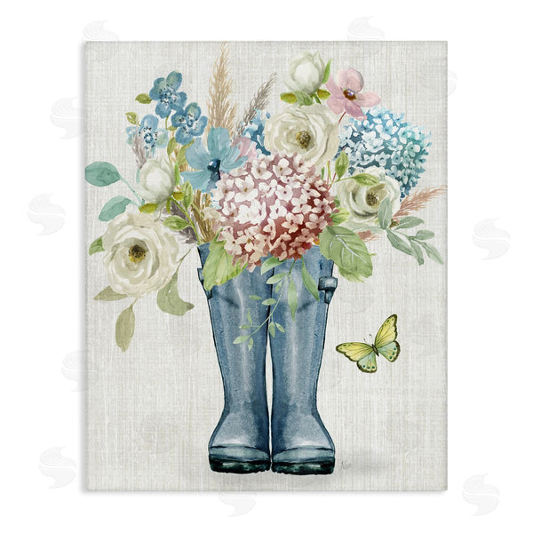 stupell industries Nan | Rain Boots Bouquet Wall Art