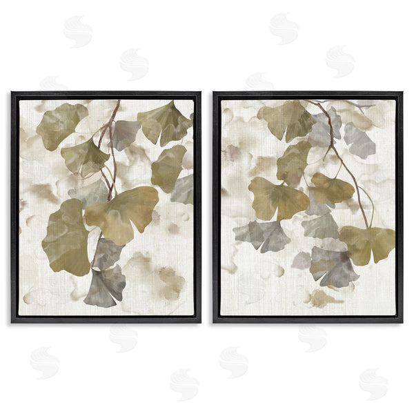 Stupell Industries Nan | Rustic Gingko Leaves