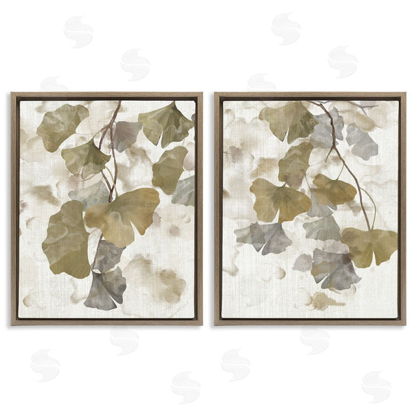 Stupell Industries Nan | Rustic Gingko Leaves