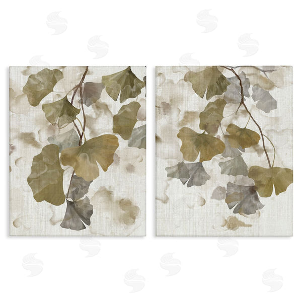 stupell industries Nan | Rustic Gingko Leaves