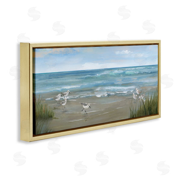 Stupell Industries Nan | Sandpiper View From Beach