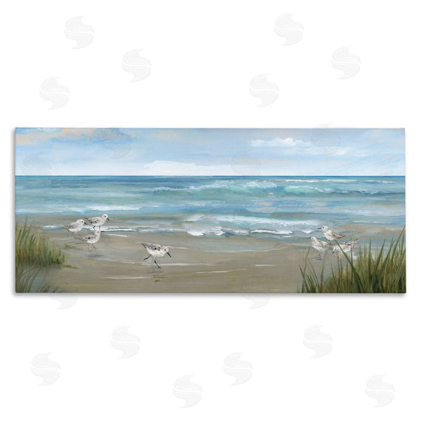 stupell industries Nan | Sandpiper View From Beach