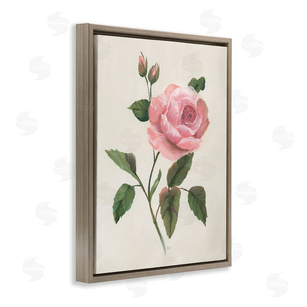 Stupell Industries Nan | Single Pink Rose Sprig