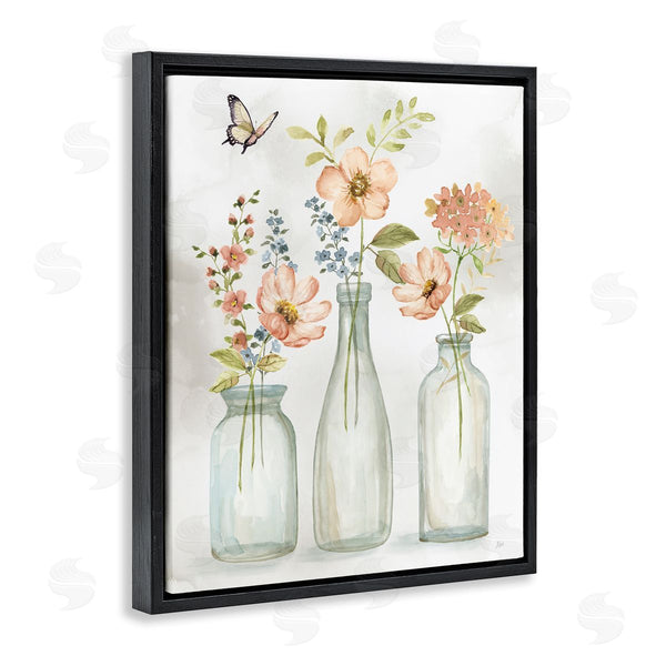 Stupell Industries Nan | Soft Pink Flower Vases
