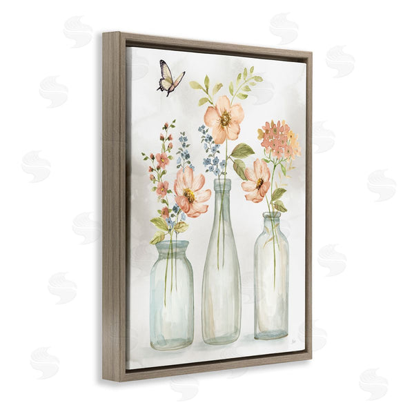 Stupell Industries Nan | Soft Pink Flower Vases