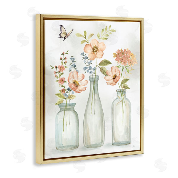 Stupell Industries Nan | Soft Pink Flower Vases