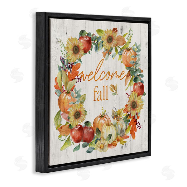 Stupell Industries Nan | Welcome Fall Pumpkin Wreath