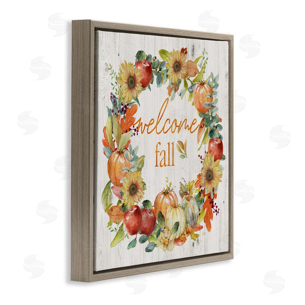 Stupell Industries Nan | Welcome Fall Pumpkin Wreath