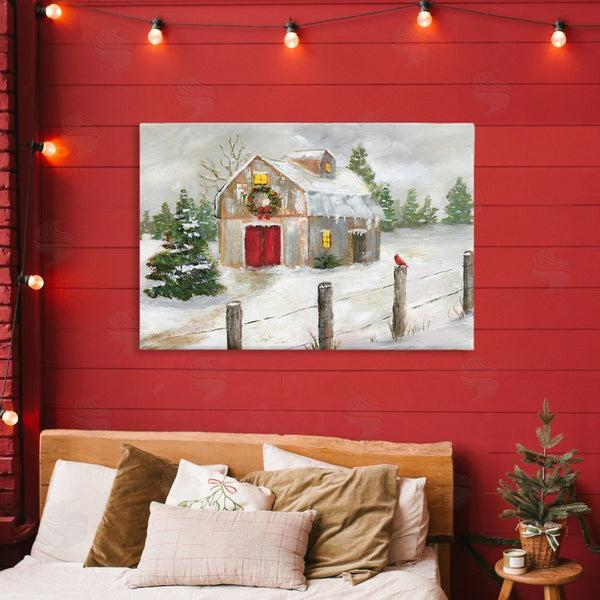 Stupell Industries Nan | Winter Farmhouse Scene