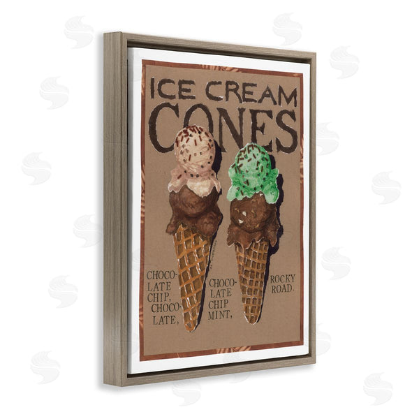 Stupell Industries Nancy Overton | Ice Cream Cones