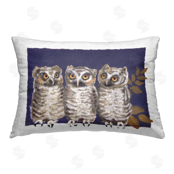 Stupell Industries Nancy Overton | Owl Trio & Leaves