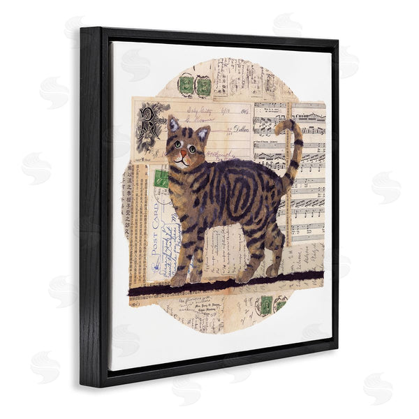 Stupell Industries Nancy Overton | Tabby Cat Collage