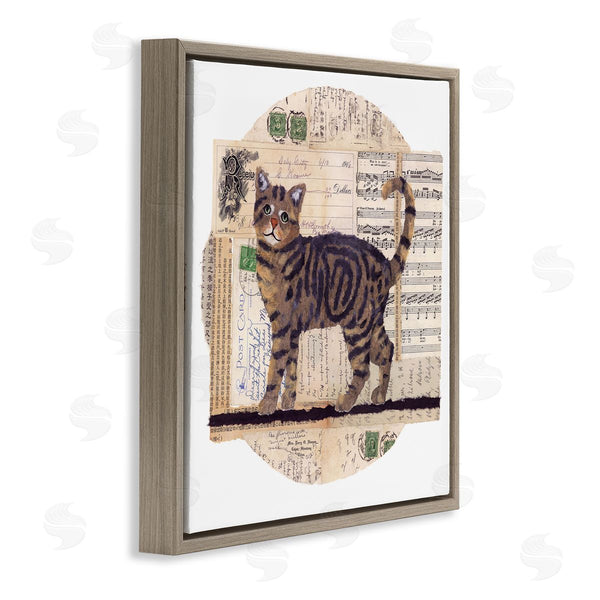 Stupell Industries Nancy Overton | Tabby Cat Collage