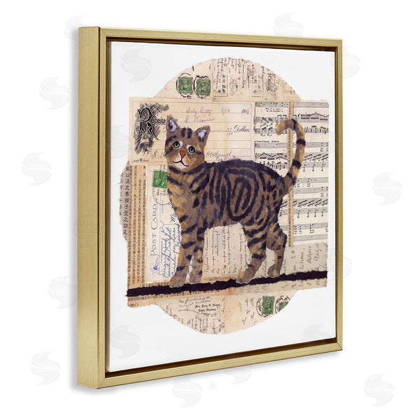 Stupell Industries Nancy Overton | Tabby Cat Collage
