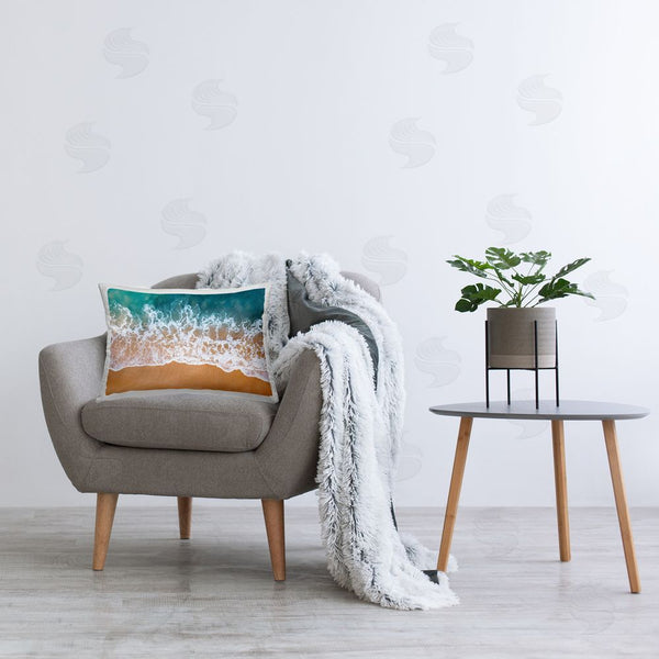 Stupell Industries Nataly White | Aerial Beach Foam