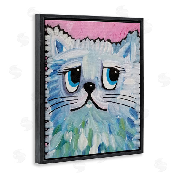 Stupell Industries Nettie Price | Blue Kitten Gazing