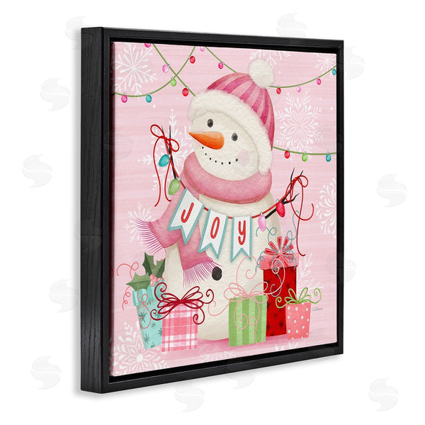Stupell Industries Nicole Tamarin | Pink Snowman Joy