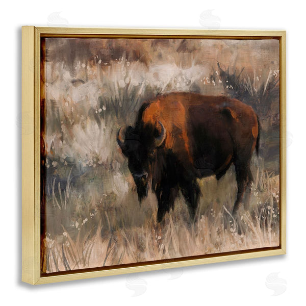 Stupell Industries Nina Blue | Bison On The Range