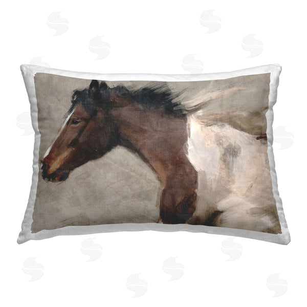 stupell industries Nina Blue | Brown & White Horse