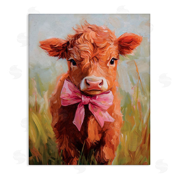 stupell industries Nina Blue | Coquette Trotting Cow