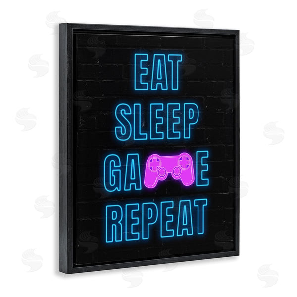 Stupell Industries Nina Blue | Neon Gamer Lifestyle