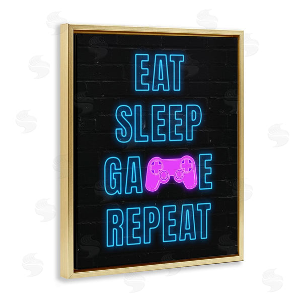 Stupell Industries Nina Blue | Neon Gamer Lifestyle