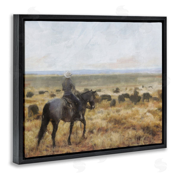 Stupell Industries Nina Blue | On The Range Cowboy