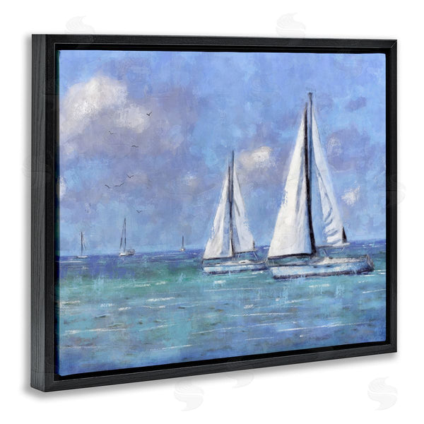 Stupell Industries Nina Blue | Sailing Day Sailboats