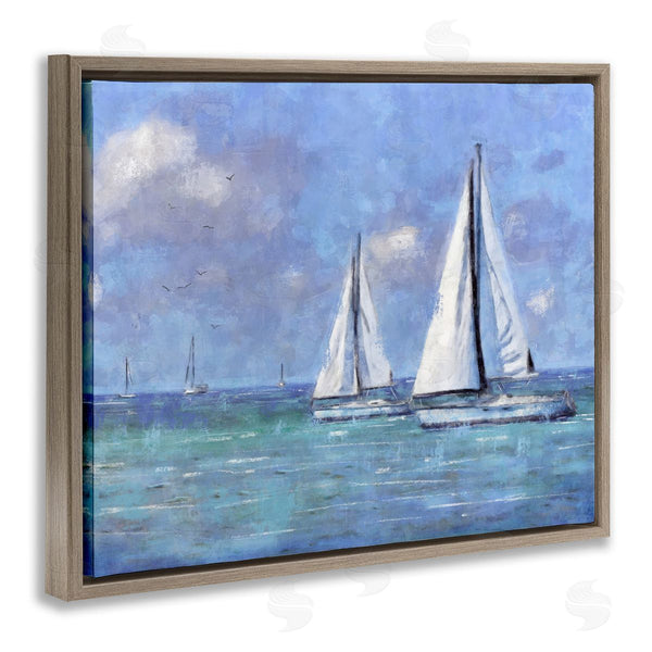 Stupell Industries Nina Blue | Sailing Day Sailboats
