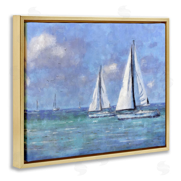 Stupell Industries Nina Blue | Sailing Day Sailboats