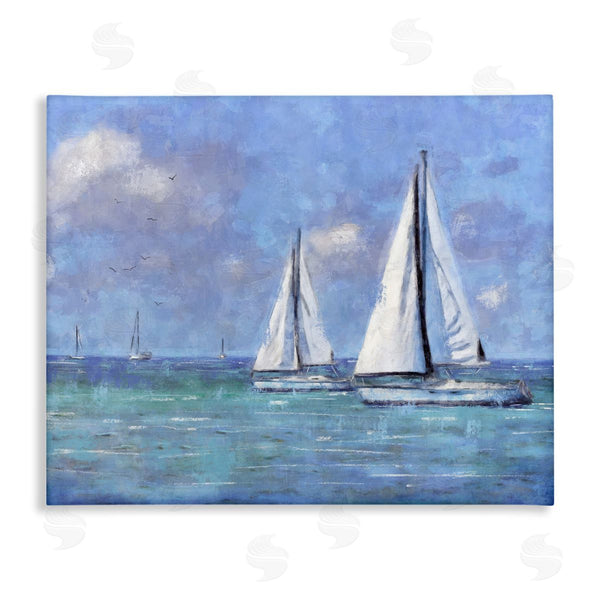 stupell industries Nina Blue | Sailing Day Sailboats