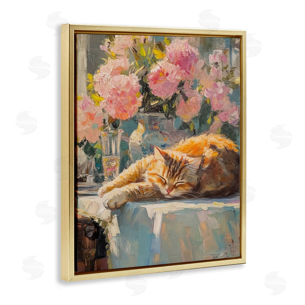 Stupell Industries Nini Art | Orange Cat Resting