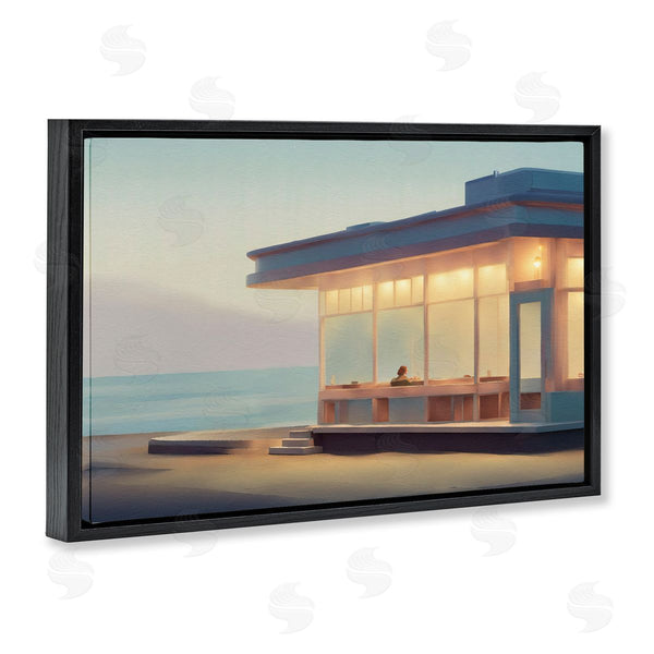Stupell Industries Noah Bay | Beach Diner At Dusk