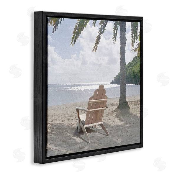 Stupell Industries Noah Bay | Chair Under Palm Tree